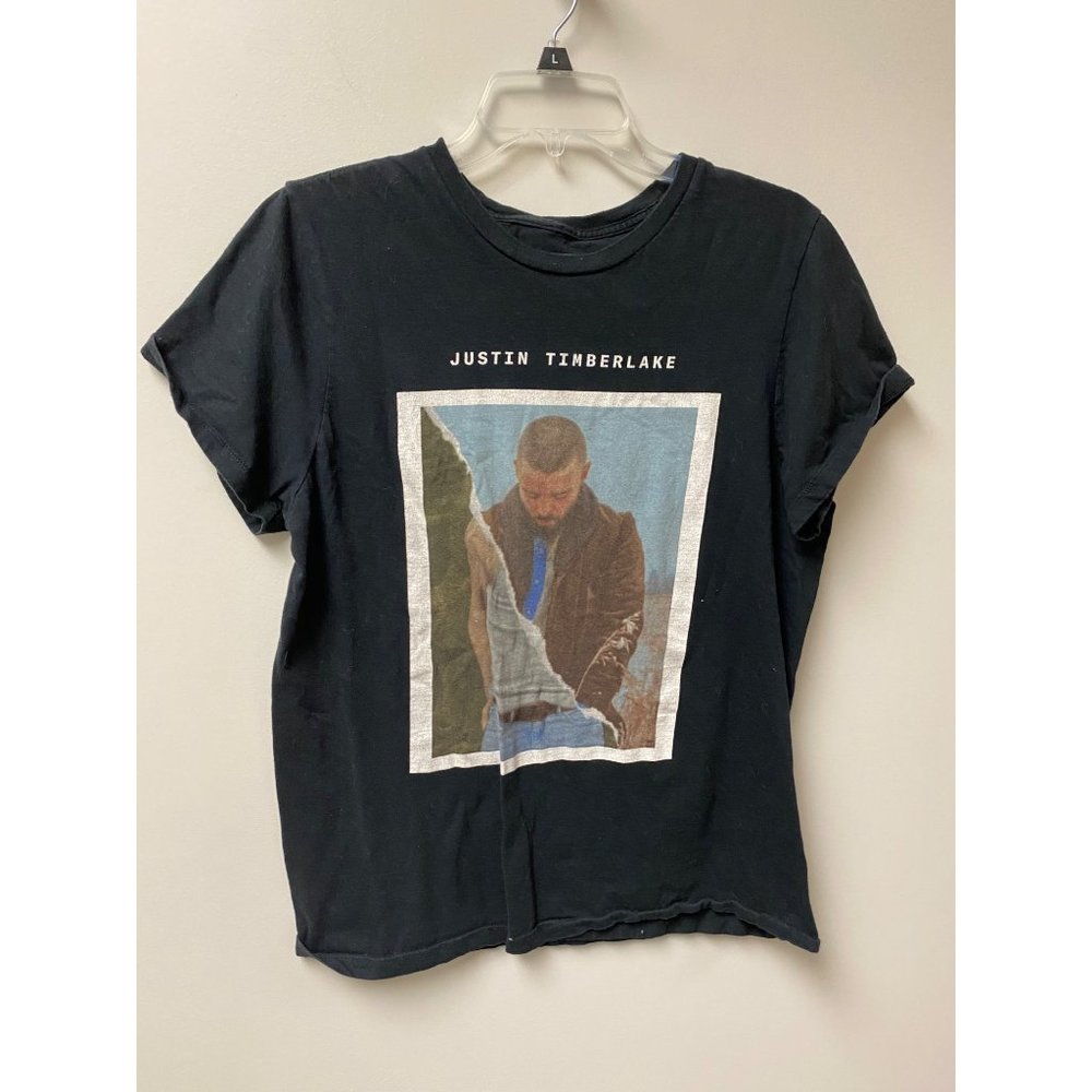 Justin Timberland Man of the Woods Black T-Shirt Large